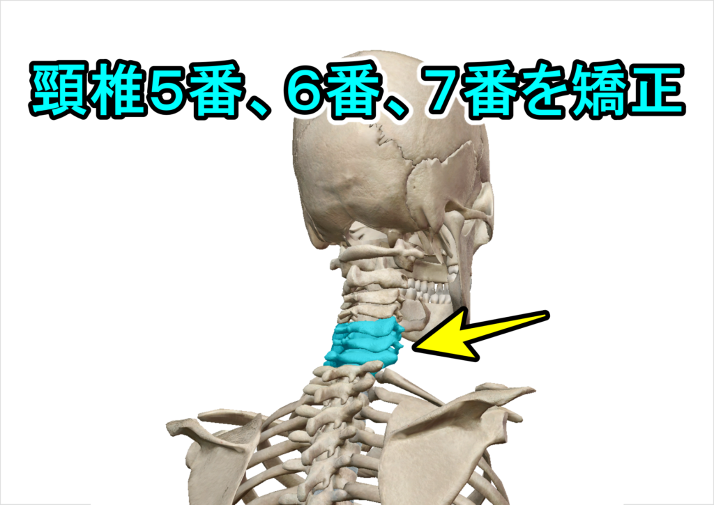 骨格治療整体　頸椎下部矯正